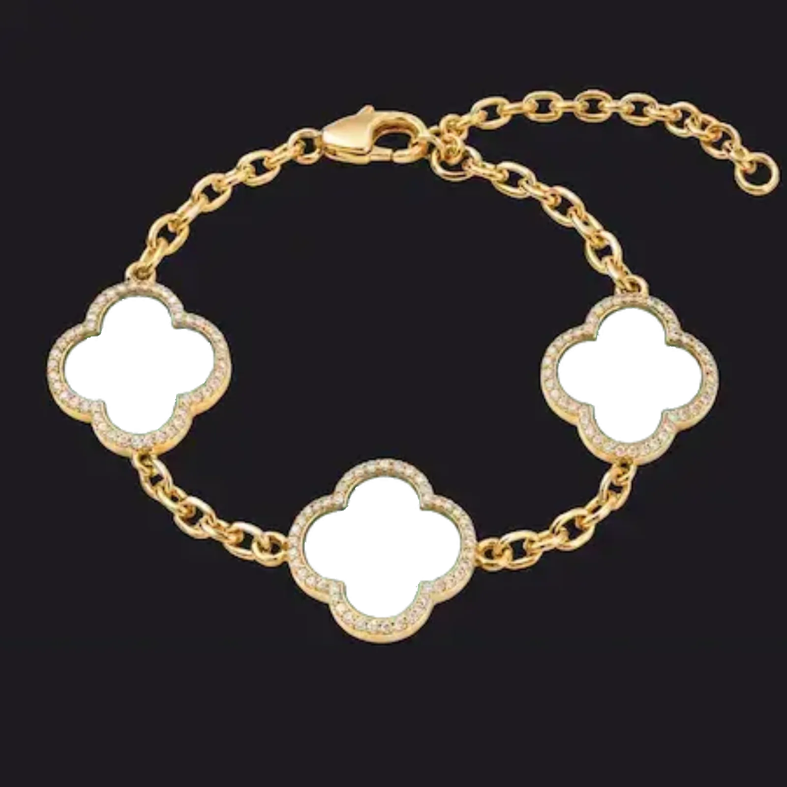 Custom Clover Photo Bracelet