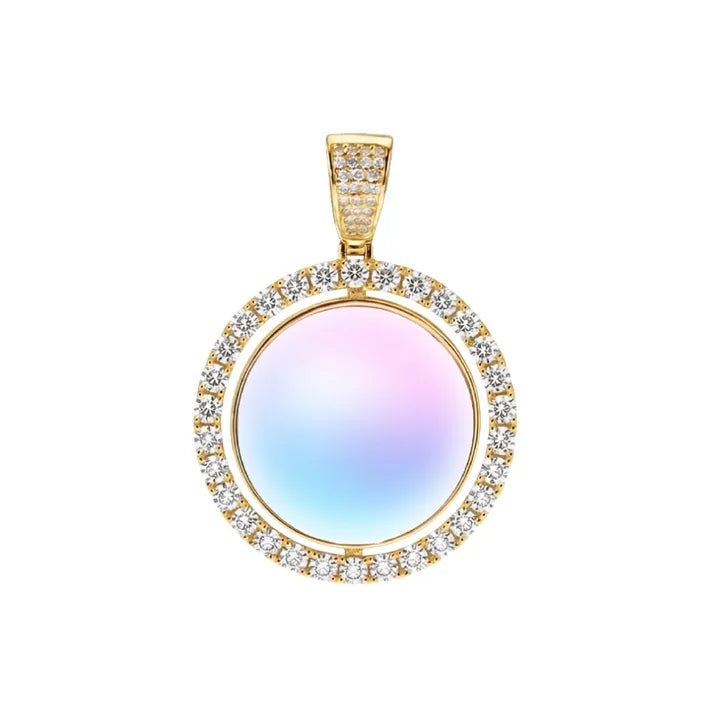 Heart spinning pendant